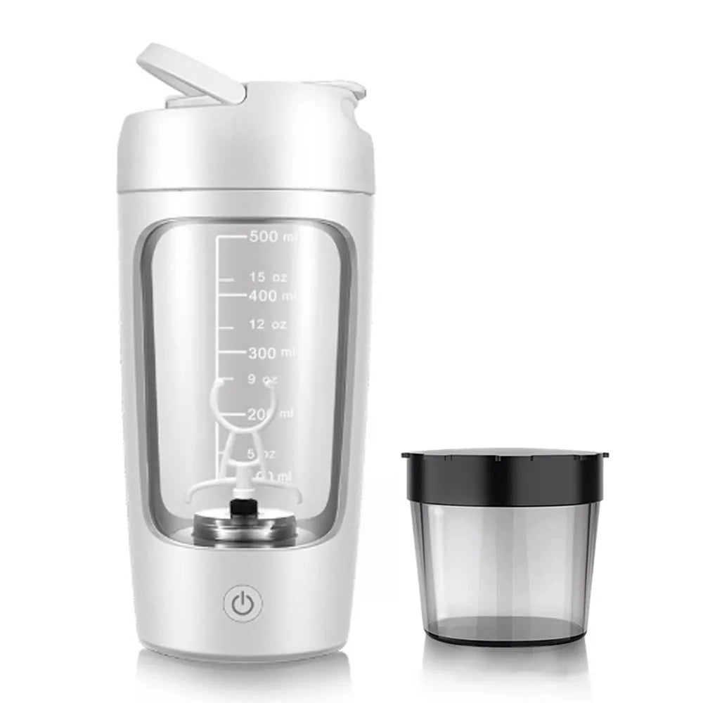 Electric Protein Shaker Cup with Powder Storage