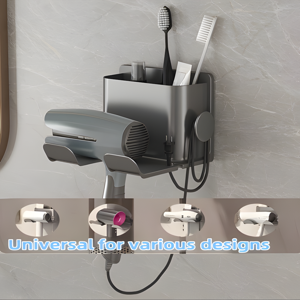 Organiseur de salle de bain TidyTouch avec support pour téléphone