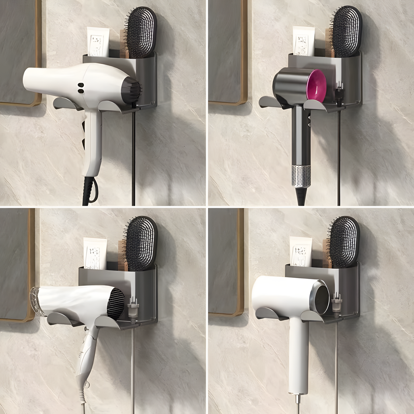Organiseur de salle de bain TidyTouch avec support pour téléphone
