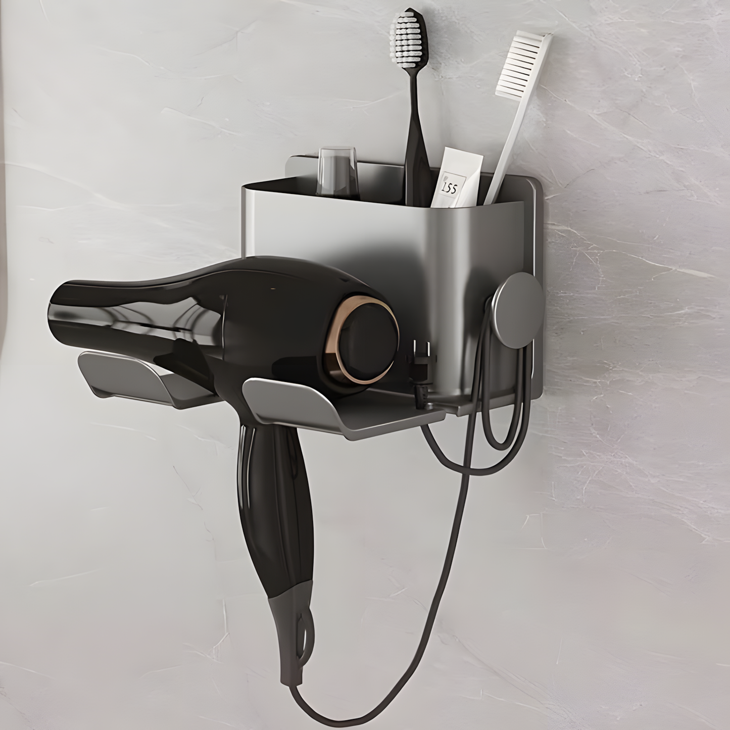 Organiseur de salle de bain TidyTouch avec support pour téléphone